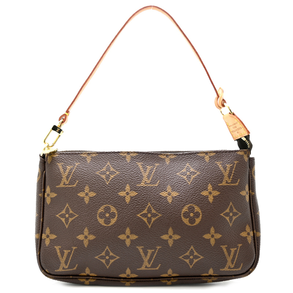 LOUIS VUITTON Brown Monogram Pochette Shoulder Bag